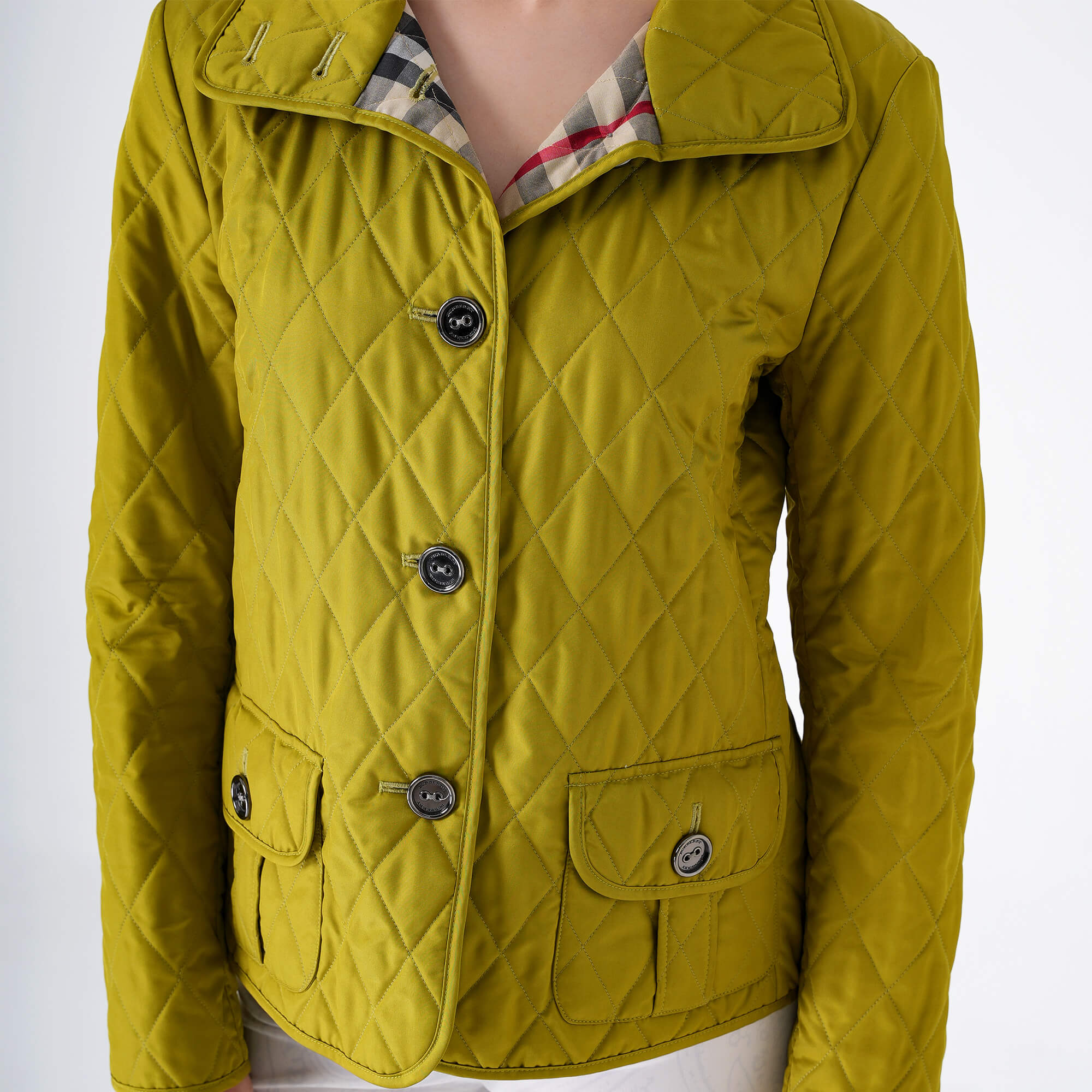 Burberry - Green Quilted Diamond Jacket